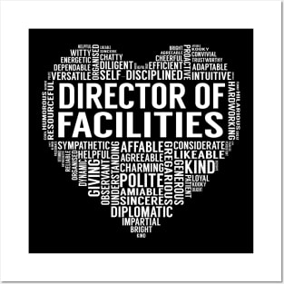 Director Of Facilities Heart Posters and Art